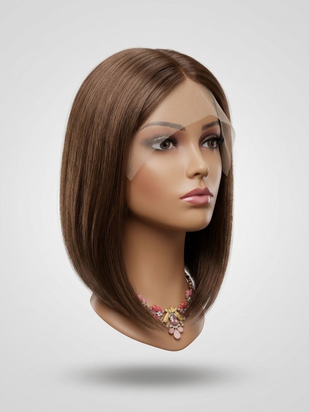Brown Lace Front Human Wig - Women Hair